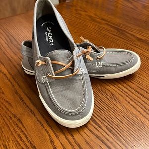 Sperry loafers . Size 7 gray . Excellent condition. Wore once